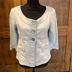 Guess Jean Jacket 3/4 sleeves size large